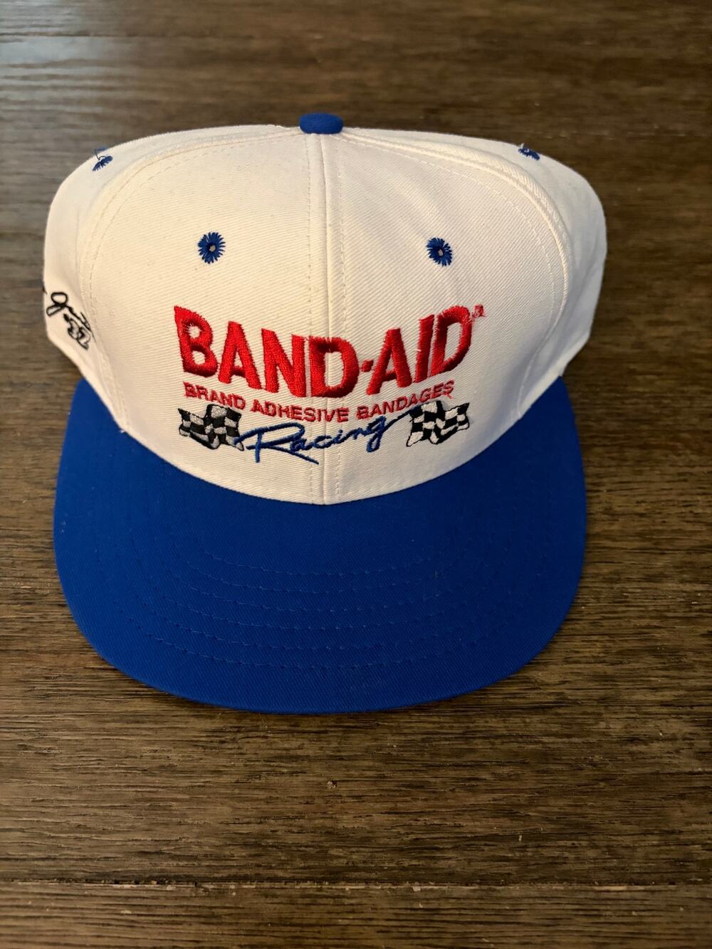 Vintage Dale Jarrett #32 Band Aid Racing Snapback Cap NASCAR-NWOT